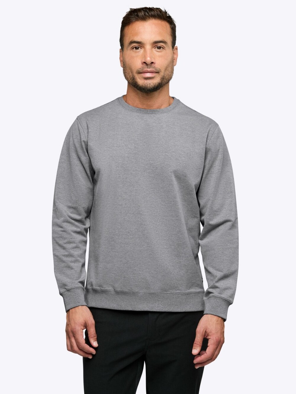 Cuts Hyperloop Pullover classic crewneck with a split-hem cut Size S Grey